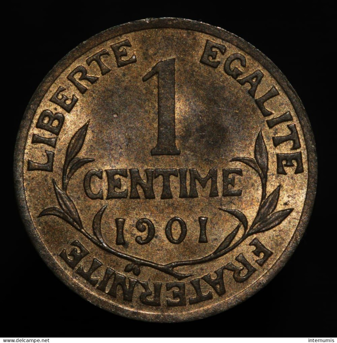 France, Dupuis, 1 Centime, 1901, Bronze, SUP (AU), KM#840, G.90, F.105/6 - 1 Centime