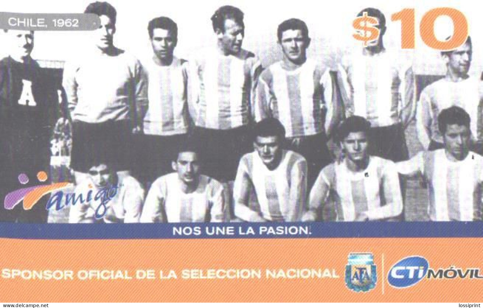 Paraguay:Used Phonecard, CTImovil, 10$, Football Team - Paraguay