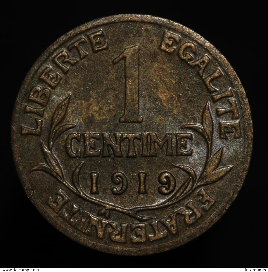 France, Dupuis, 1 Centime, 1919, Bronze, SUP (AU), KM#840, G.90, F.105/18 - 1 Centime