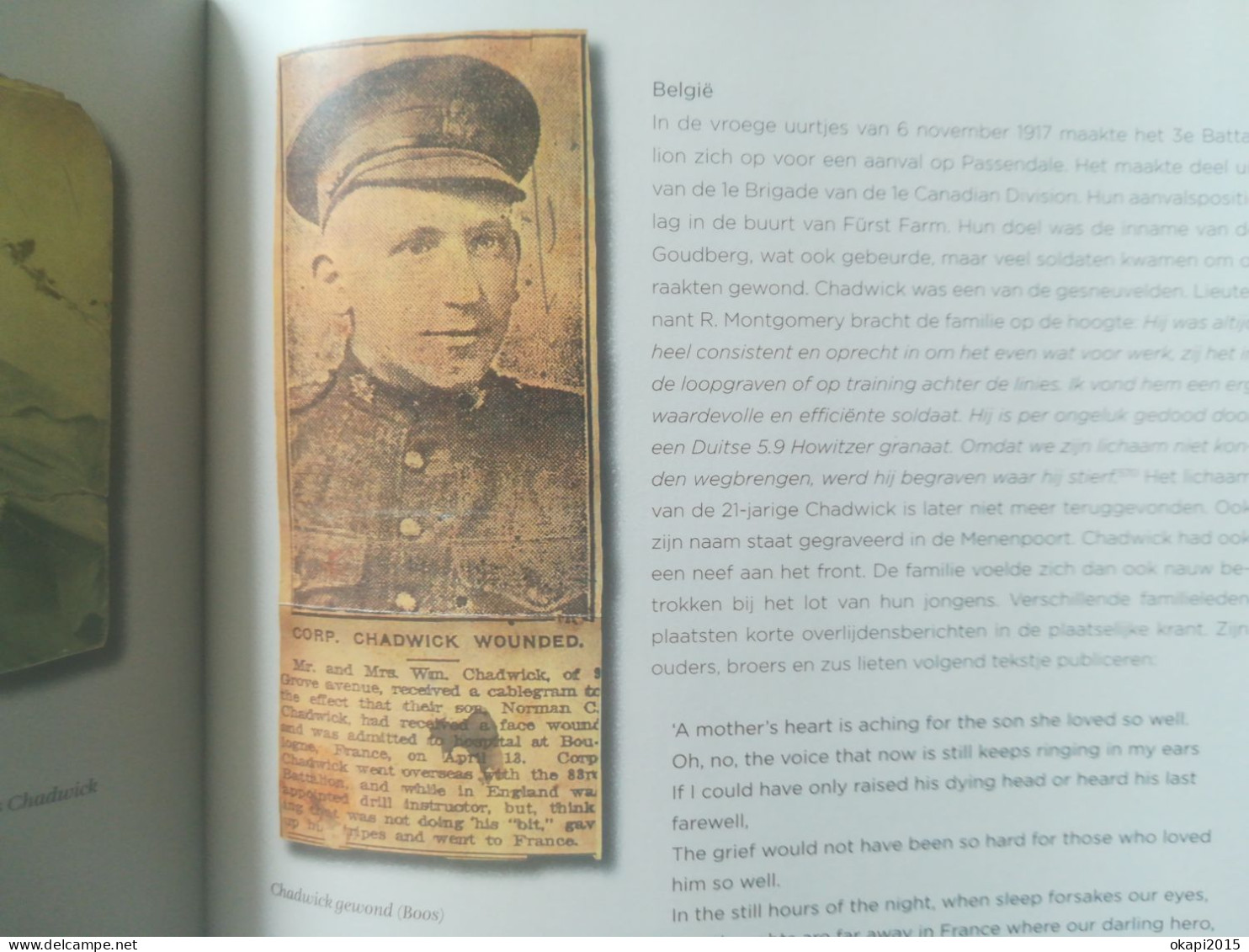 passchendaele 1917 - het verhaal van de doden en tyne cot cemetery oorlog 1914- 1918 boek nederlands Belgium Belgique