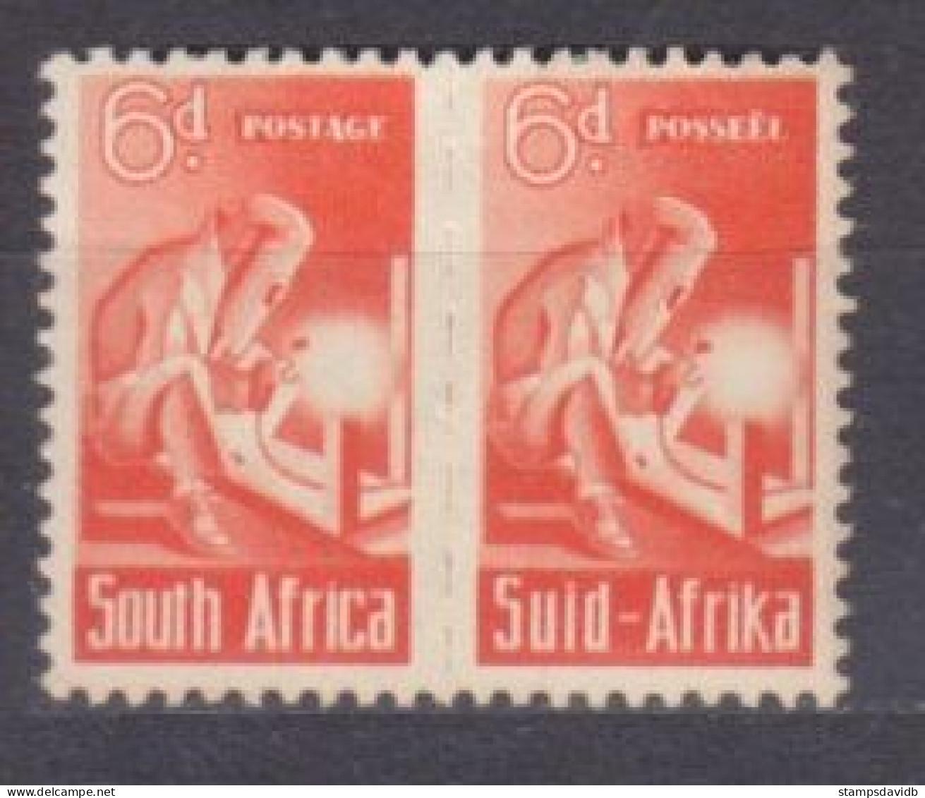 1942 South Africa (RSA) 163-164Paar Electric Welder - Unused Stamps