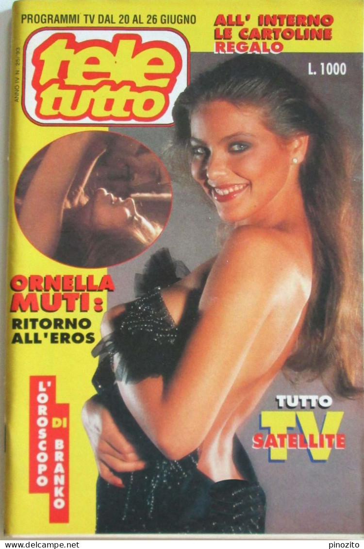 TELETUTTO 25 1993 Ornella Muti Serena Grandi Eva Grimaldi Carol Alt Simona Ventura - Televisione