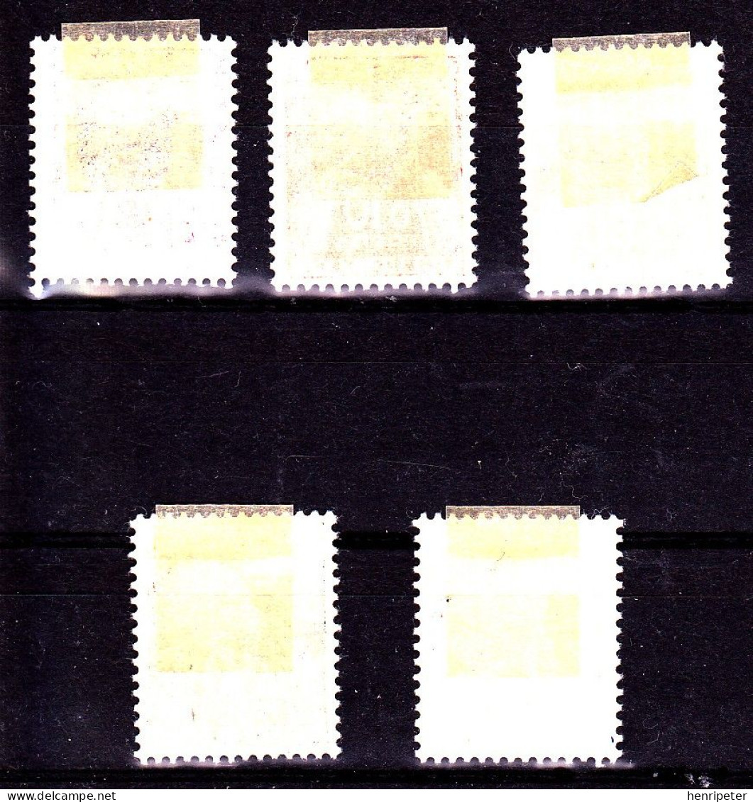 Série De 5 Timbres-taxe Neufs* Charnières - Type Gerbes - N° 90-91-92-93-94 (Yvert) - France 1960 - 1960-.... Mint/hinged