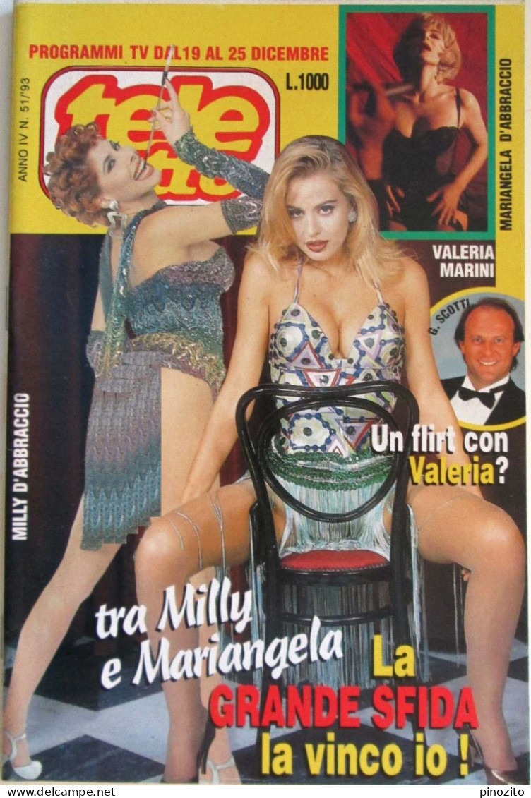 TELETUTTO 51 1993 Milly D’Abbraccio Valeria Marini Nadia Bengala Clarissa Burt - Televisione