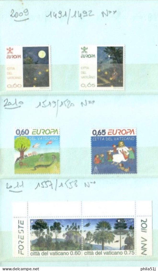 EUROPA  VATICAN---ANNEE 2001 A 2011---1/3 DE COTE VOIR DESCRIPTION - Collezioni