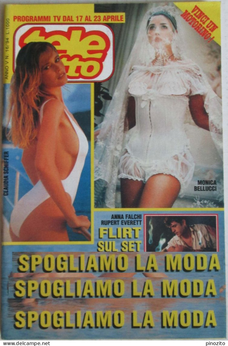 TELETUTTO 16 1994 Claudia Schiffer Monica Bellucci Anna Falchi Monica Noriega - Télévision