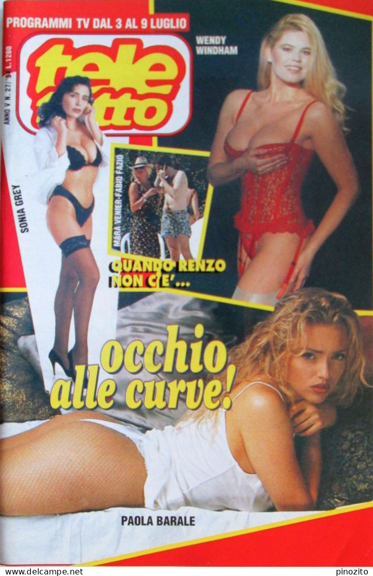 TELETUTTO 27 1994 Paola Barale Wendy Windham Sonia Grey Anna Oxa Carmen Russo - Televisione