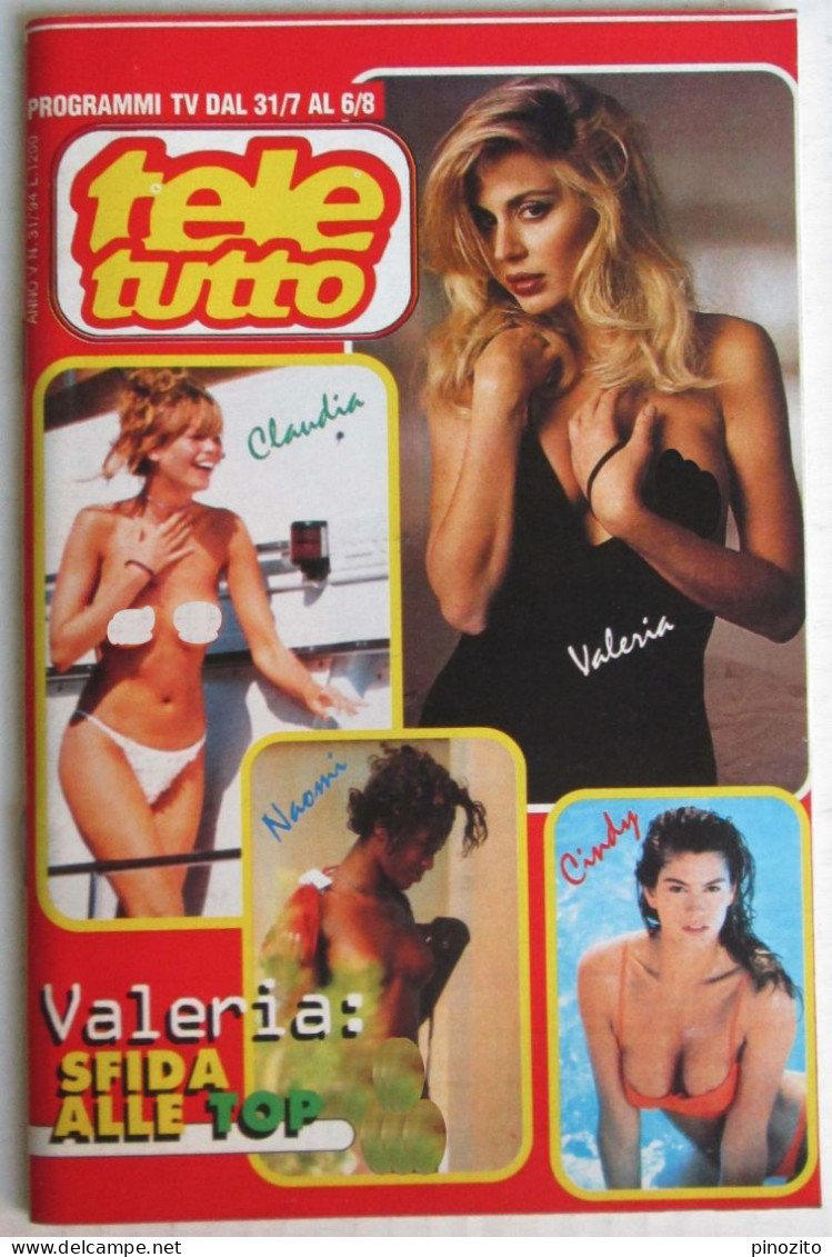 TELETUTTO 31 1994 Valeria Marini Cannelle Marina Giulia Cavalli Elle MacPherson - Télévision