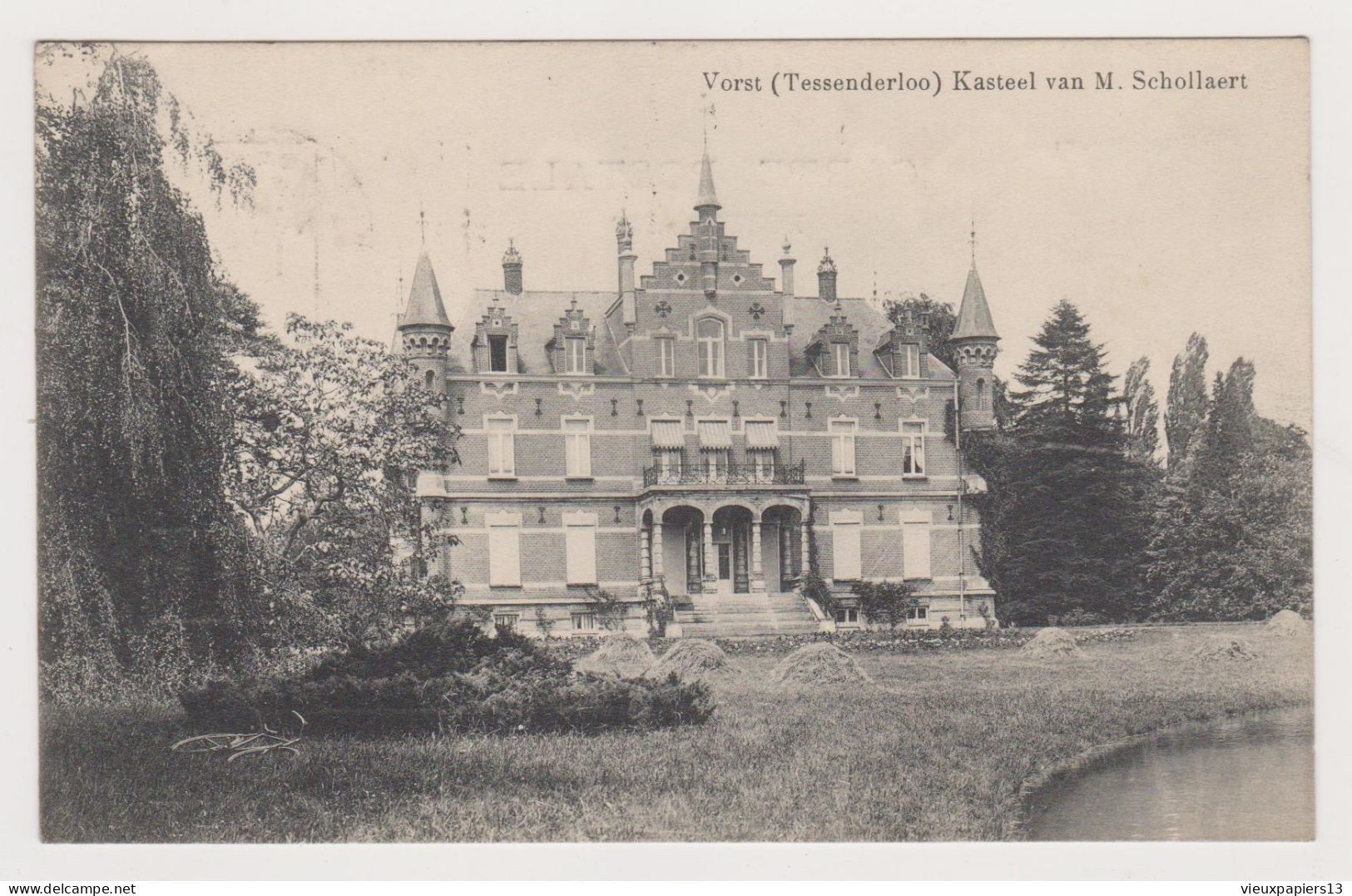 TB Cpa Belgique - Vorst (Tessenderloo) Kasteel Van M. Schollaert - 1912 - Tessenderlo