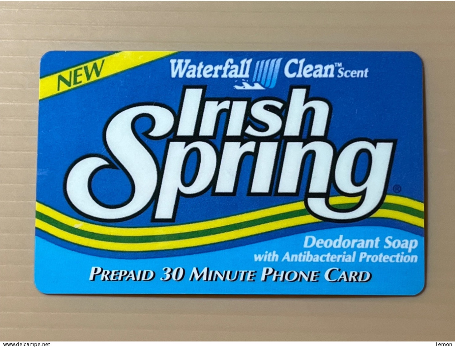 Mint USA UNITED STATES America Prepaid Telecard Phonecard, Irish Spring Colgate-Palmolive SAMPLE CARD,Set Of 1 Mint Card - Collections