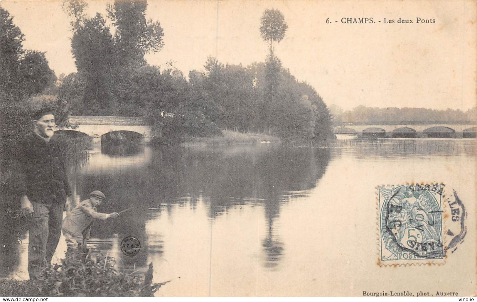 23-P-DEL-4468 : CHAMPS. LES DEUX PONTS - Champs Sur Yonne