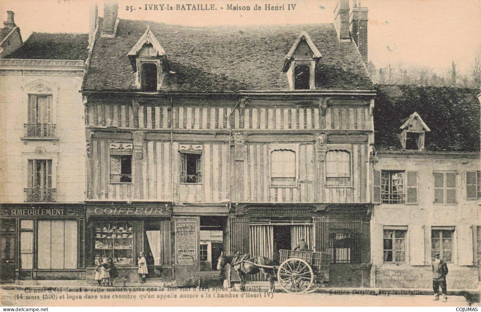 27 - IVRY LA BATAILLE _S21902_ Maison De Henri IV - Coiffeur - Ivry-la-Bataille