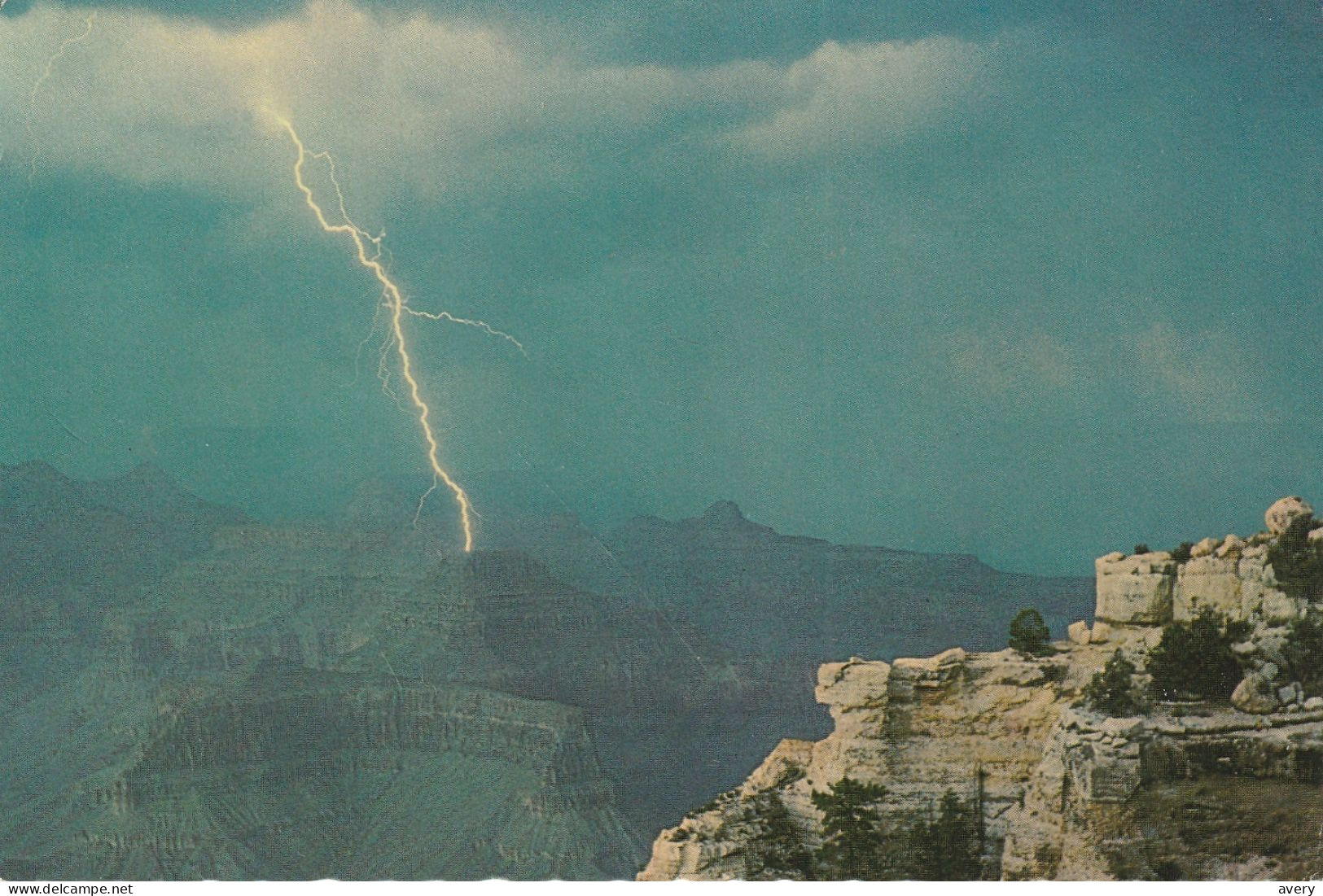 Storm At Grand Canyon, Arizona Lightning Strike - Grand Canyon
