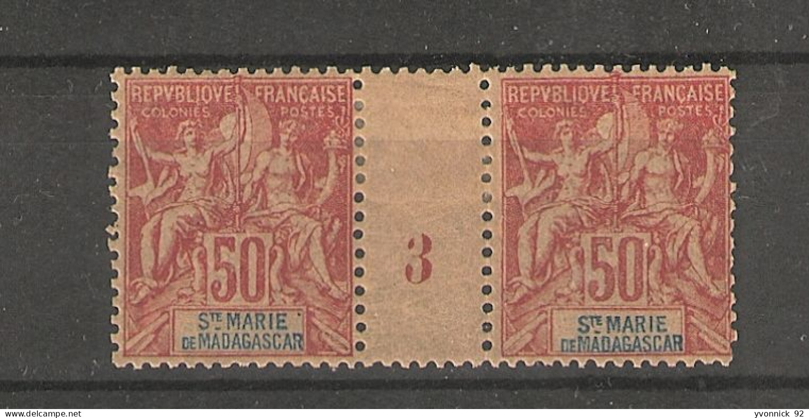 Madagascar_  Sainte Marie _ 50c Millésimes - (1893) N°11 - Altri & Non Classificati