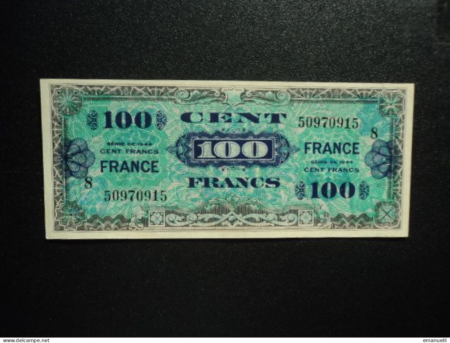 FRANCE : 100 FRANCS  Série De 1944 Série 8   VF 25.8 /  P 123c       SUP+ - 1945 Verso Francia