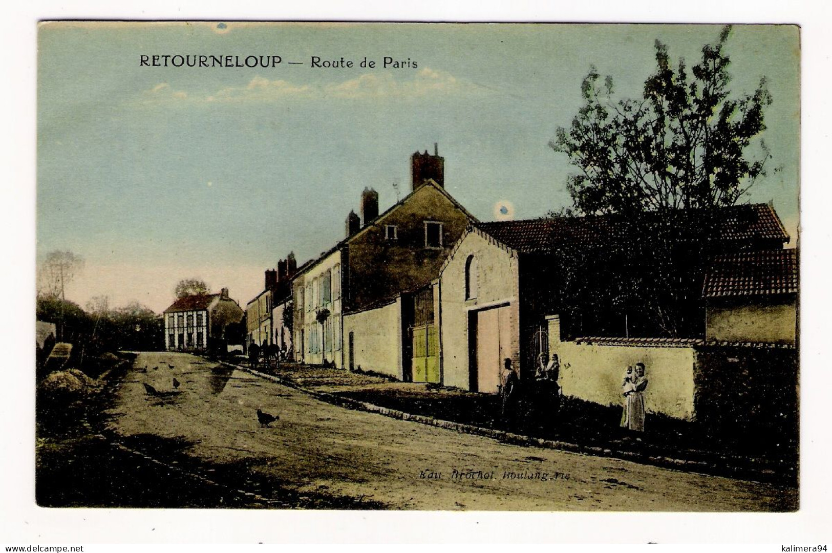 MARNE  /  RETOURNELOUP  ( Quartier Sud D' ESTERNAY ) /  ROUTE  DE  PARIS  /  Edit.  Boulangerie BROCHOT - Esternay