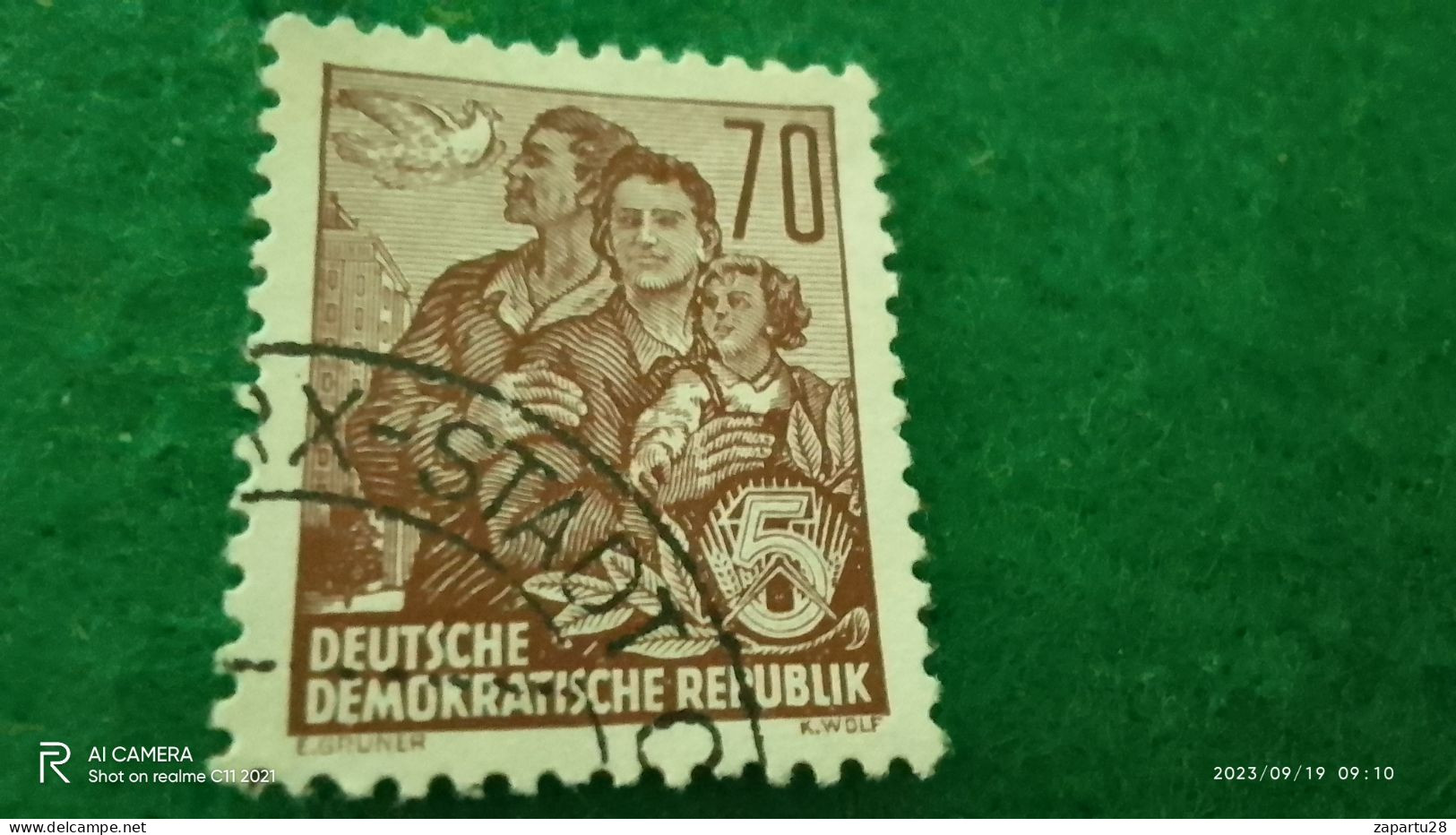 DDR-  1950-60-           60PFG       USED - Gebraucht