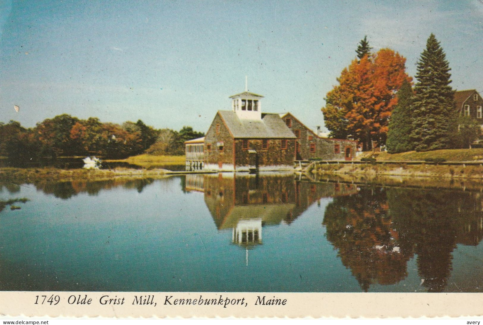 1749 Olde Grist Mill, Kennebunkport, Maine   Gkue Marks On Back - Kennebunkport