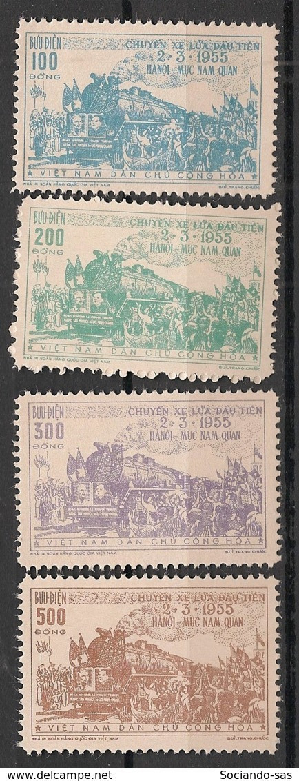 NORTH VIETNAM - 1956 - N°Yv. 89 à 92 - Train Hanoi-Yunnan - Neuf Luxe ** / MNH / Postfrisch - Viêt-Nam