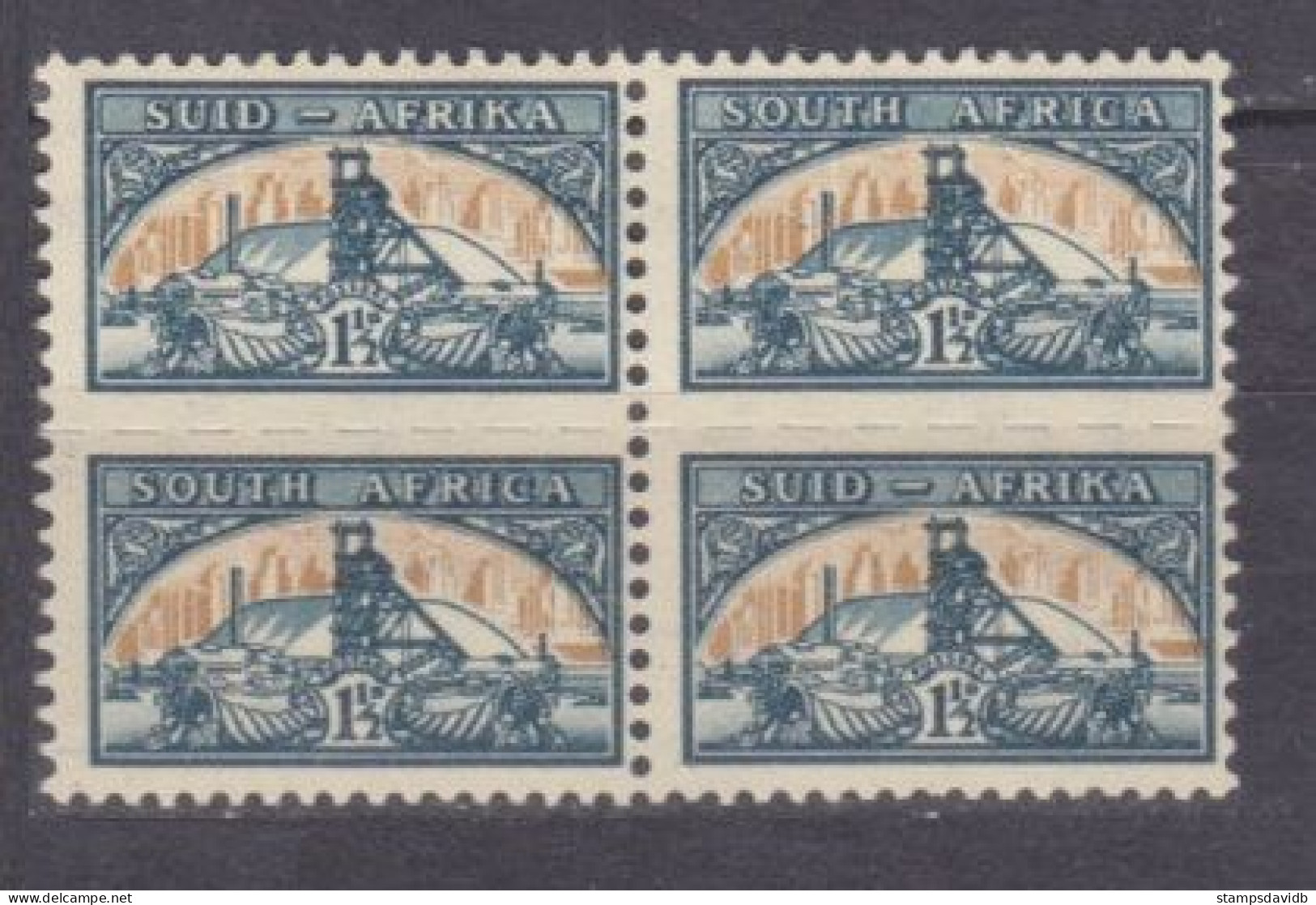 1948 South Africa (RSA) 205/206VB Gold Mine - Unused Stamps