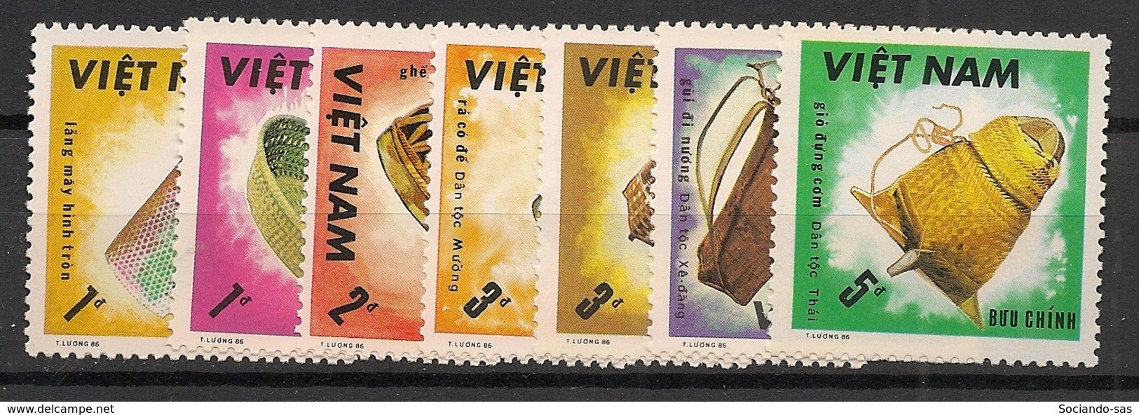 VIETNAM - 1986 - N°Yv. 757 à 763 - Artisanat - Neuf Luxe ** / MNH / Postfrisch - Viêt-Nam