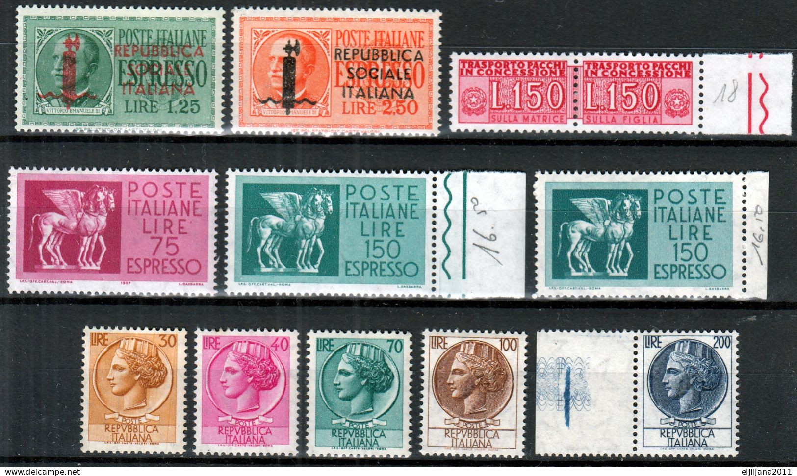 SALE !! 50 % OFF !! ⁕ ITALY 1934 - 1968 ⁕ Nice Collection / Lot ⁕ 22v MH/MNH - See Scan - Neufs