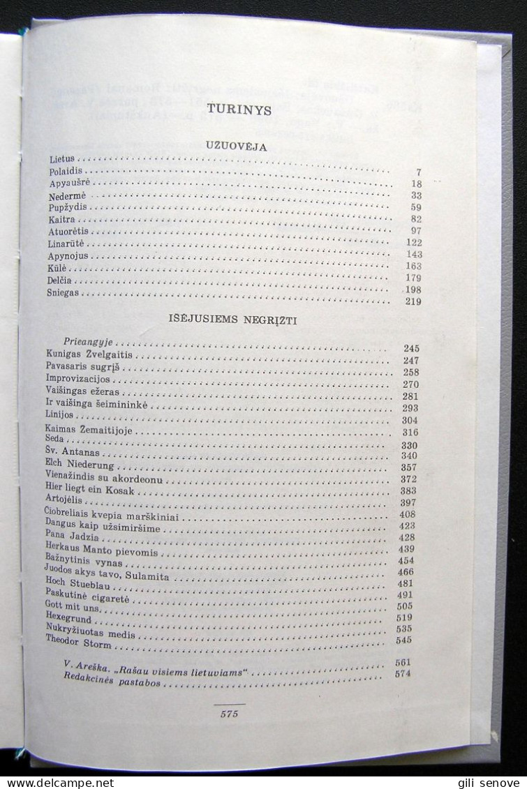 Lithuanian Book / Užuovėja. Išėjusiems Negrįžti Marius Katiliškis 1990 - Cultura