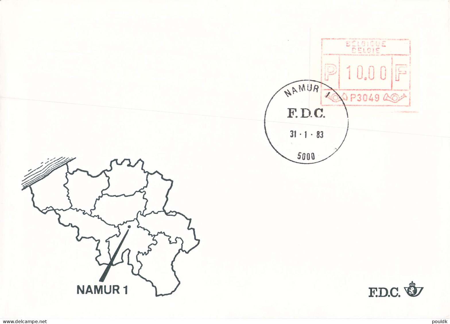 Belgien covers/FDC franked with ATM 33 covers. Weight 0,2 kg. Please read Sales Conditions under Image of Lot (006)