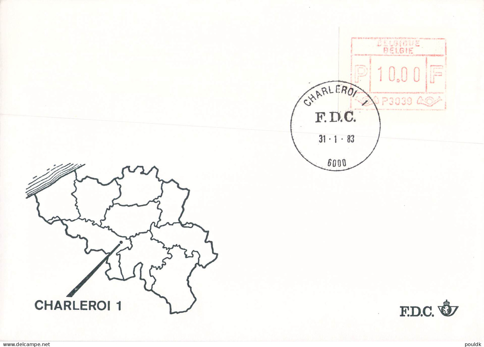 Belgien covers/FDC franked with ATM 33 covers. Weight 0,2 kg. Please read Sales Conditions under Image of Lot (006)