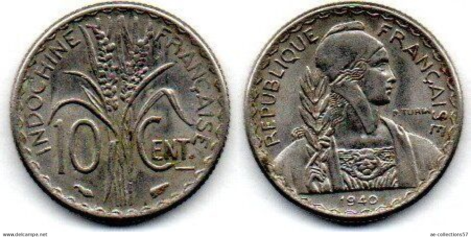 MA 24933 / Indochine - Indochina 10 Cents 1940 TB+ - Indocina Francese