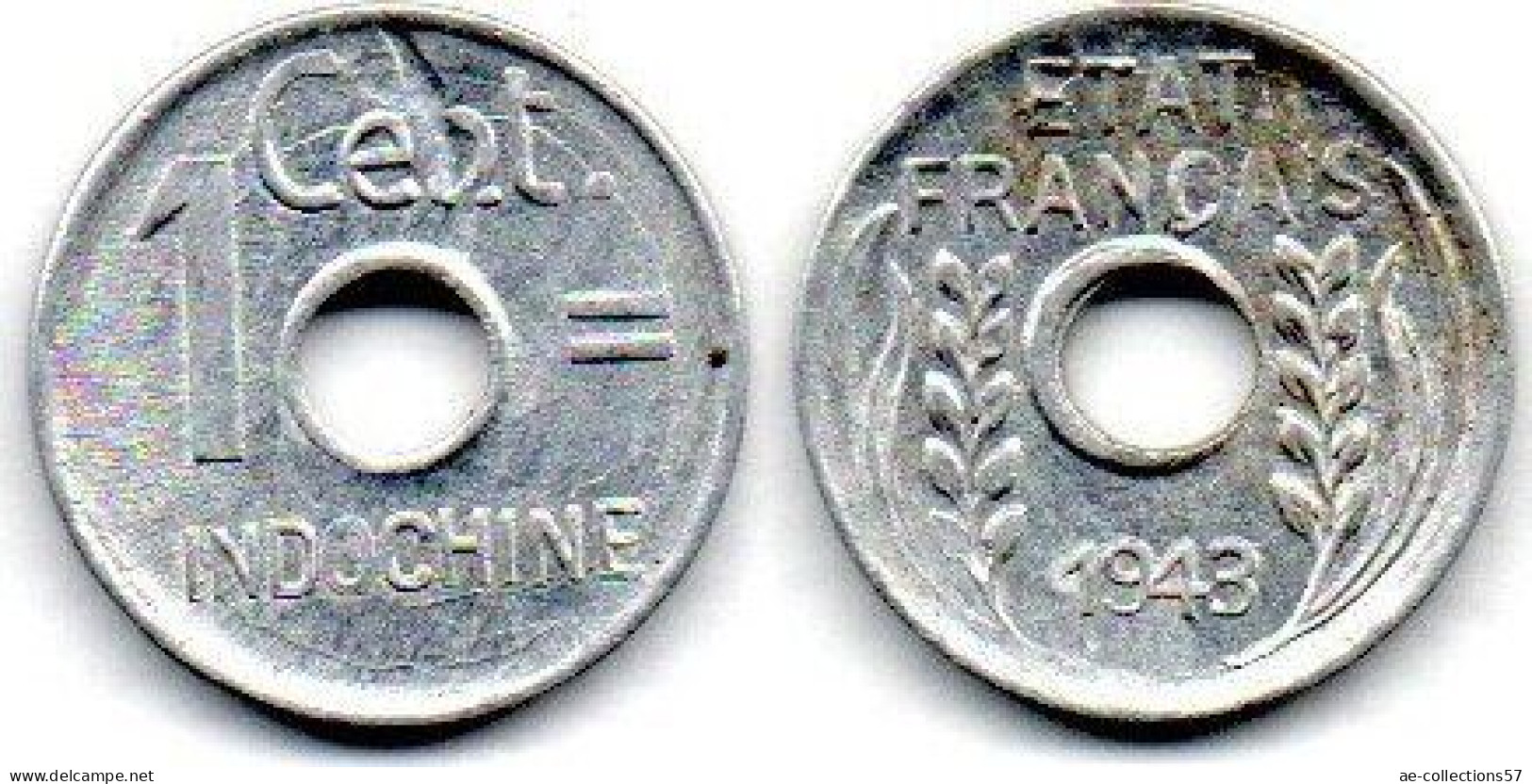 MA 24937 / Indochine - Indochina 1 Cent 1943 TTB - Indocina Francese