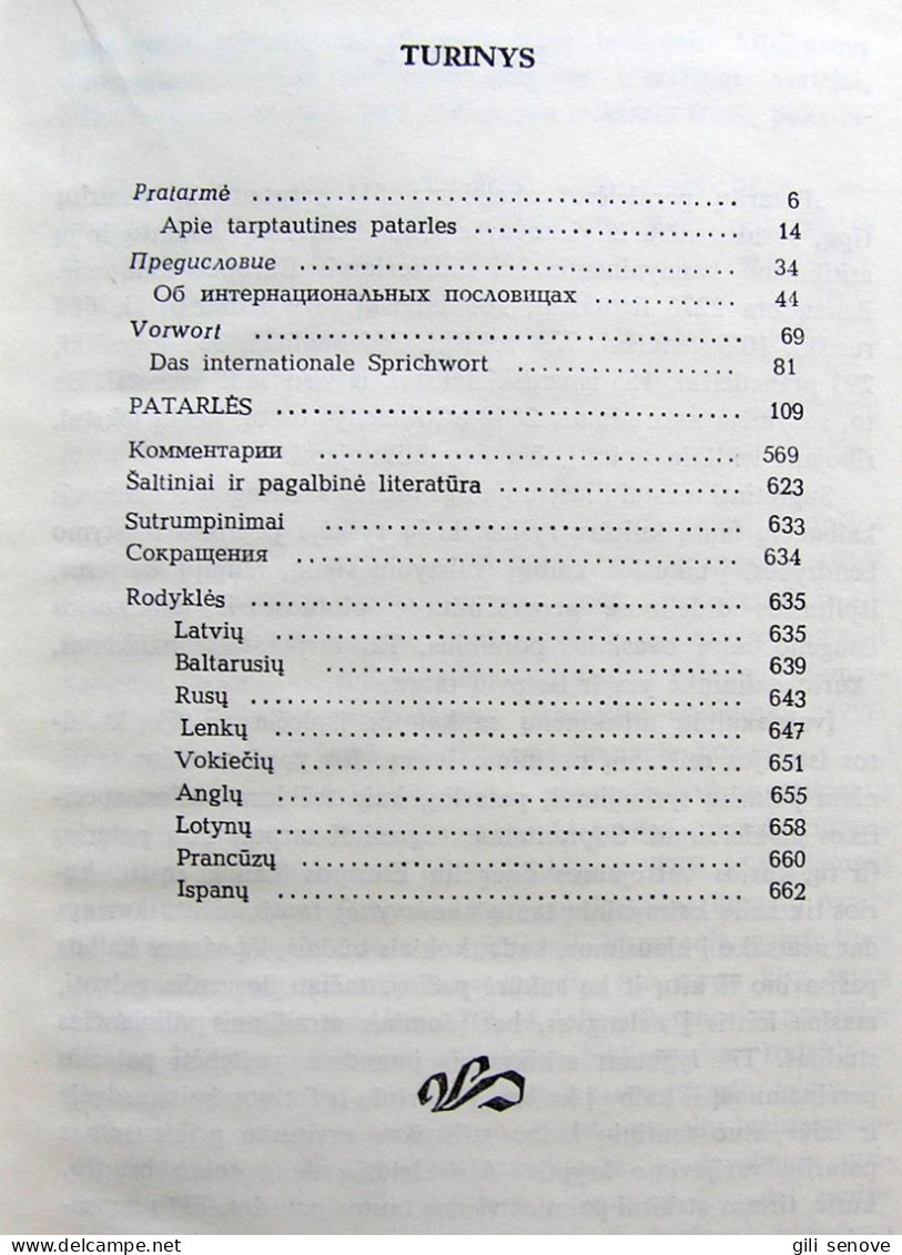 Lithuanian Book / Patarlių Patarlės 1987 - Cultura