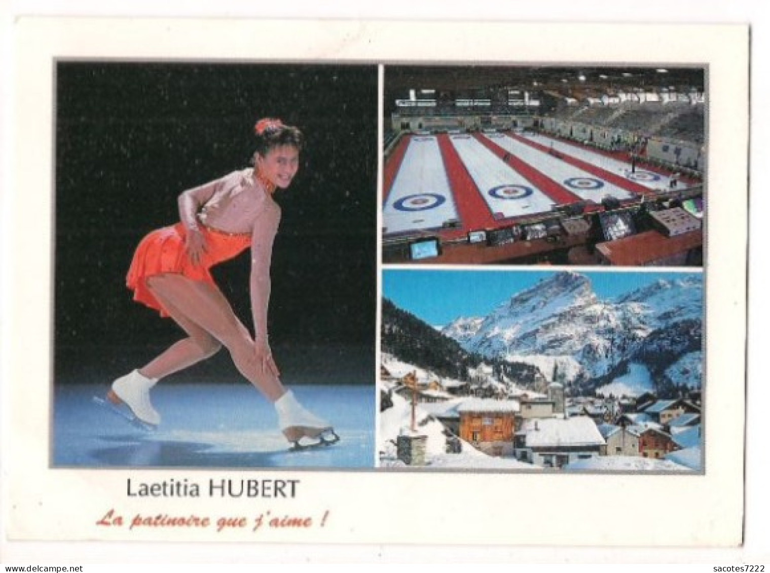 PATINAGE ARTISTIQUE :  LAETITIA HUBERT - Patinoire De PRALOGNAN LA VANOISE - Patinoire Olympique - - Pattinaggio Artistico