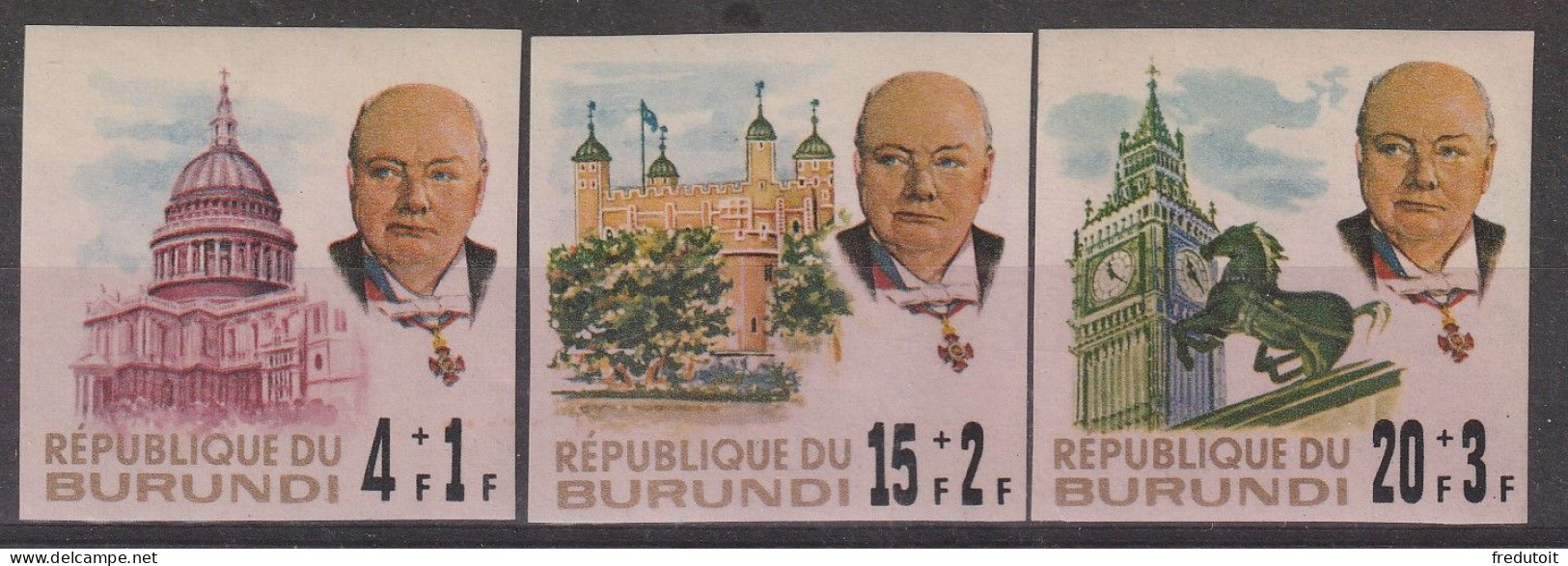 BURUNDI - N°214/6 ** ND (1967) W.Churchill - Nuovi