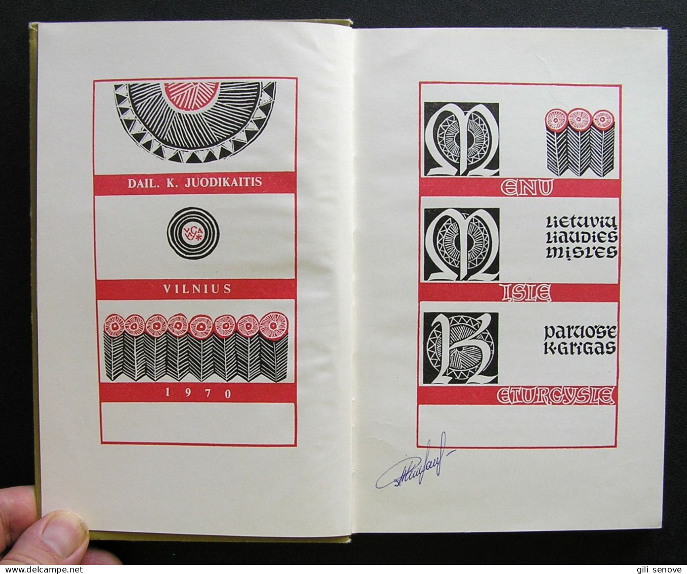 Lithuanian Book / Menu Mįslę Keturgyslę 1970 - Cultura