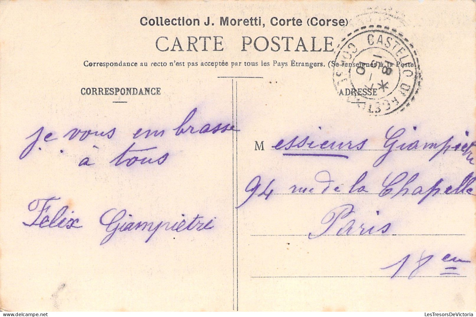 CORSE - Corte - Vallée De La Restonica - Collection J Moretti - Carte Postale Ancienne - Corte