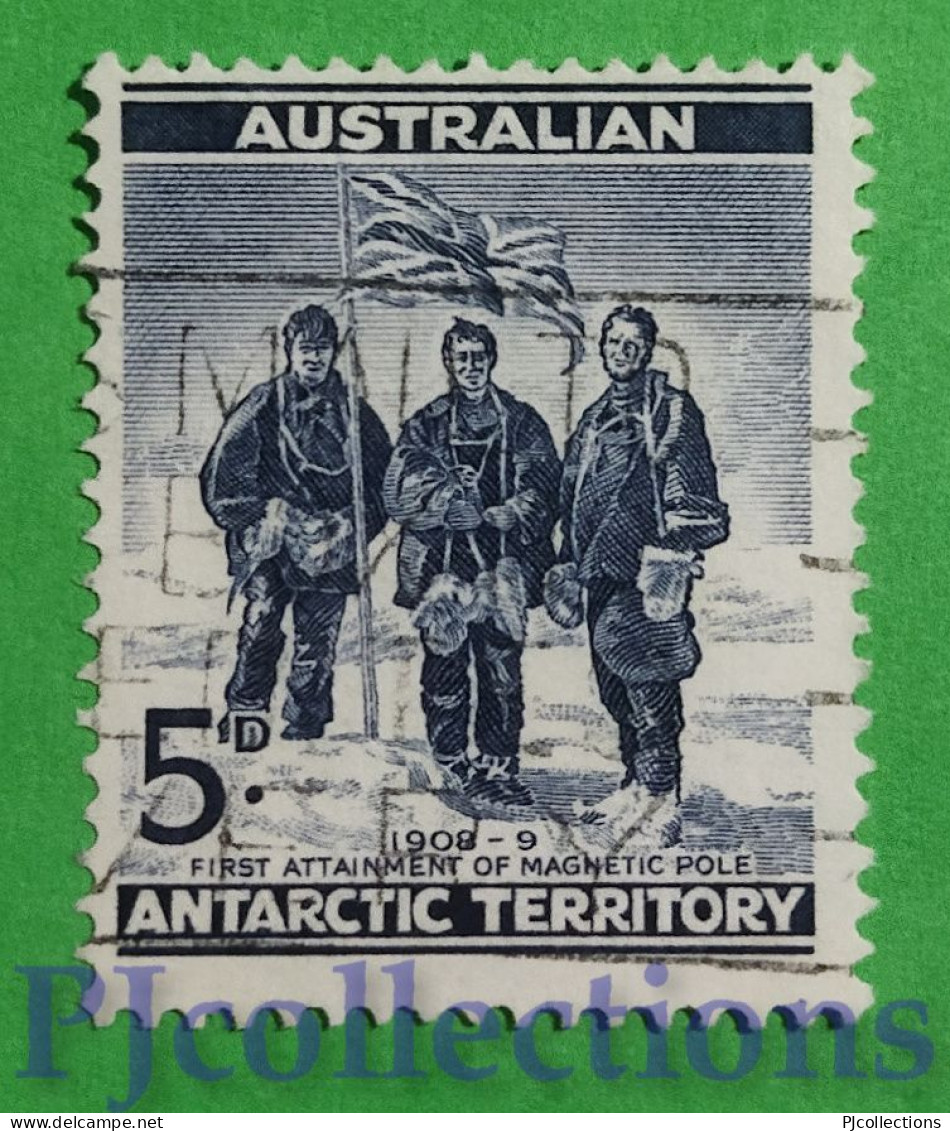 S265- AUSTRALIA ANTARCTIC TERRITORY 1908 SPEDIZIONE ANTARTICA - ANTARCTIC EXPEDITION 5d USATO - USED - Used Stamps