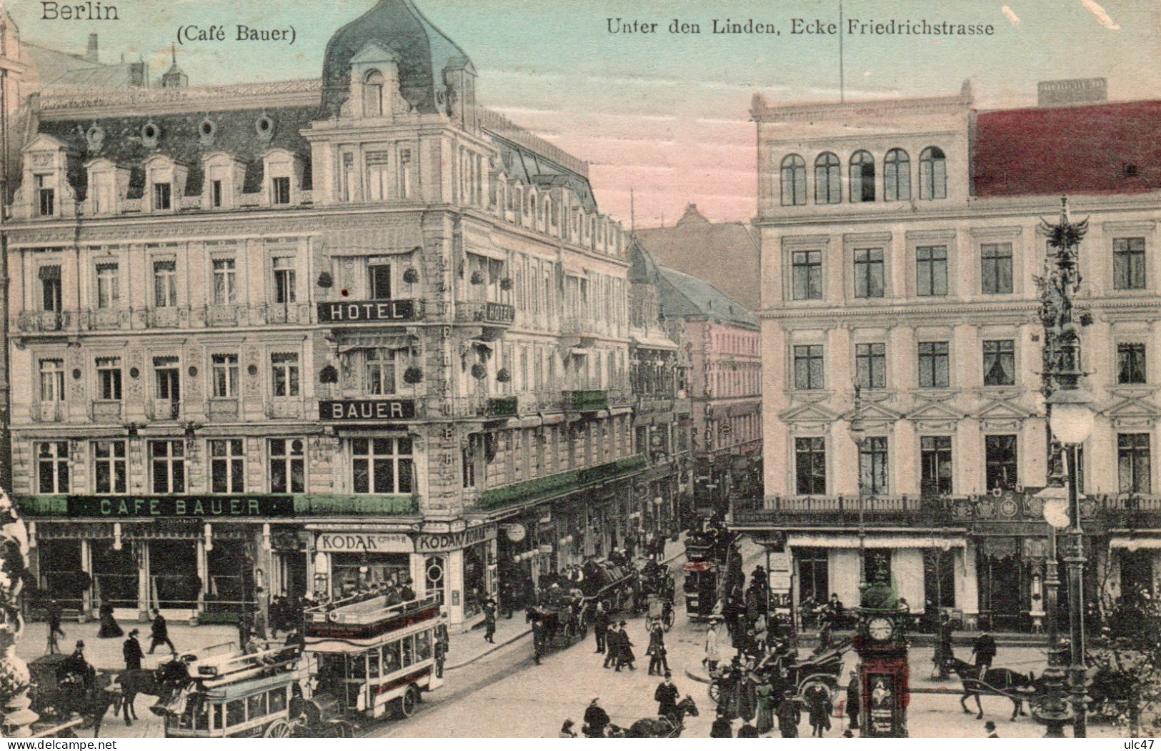 - BERLIN. - Unter Den Linden.  Friedrichstrasse - Scan Verso - - Friedrichshain