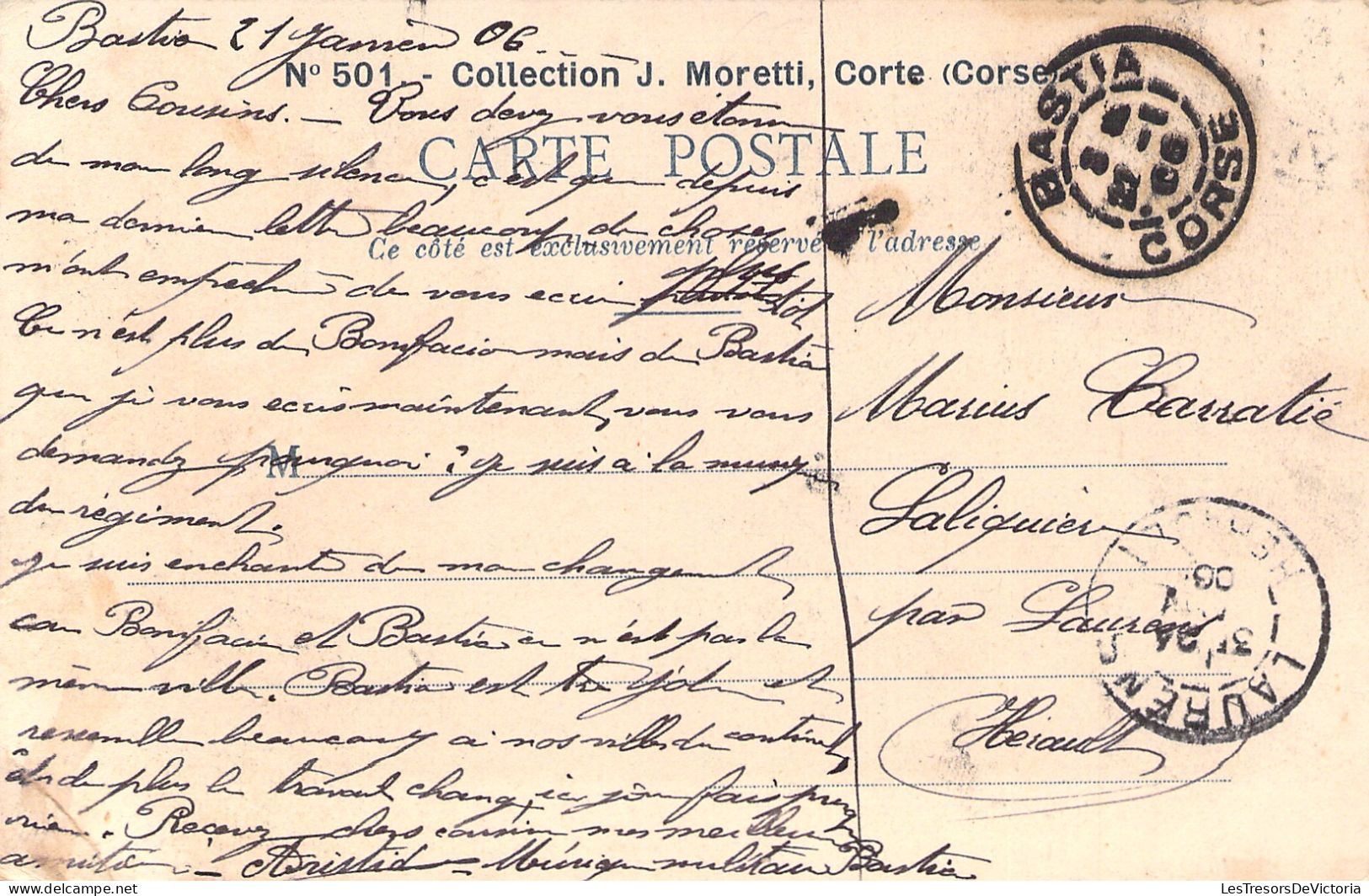 CORSE - Bastia - Le Nouveau Port - Collection J Moretti - Carte Postale Ancienne - Bastia