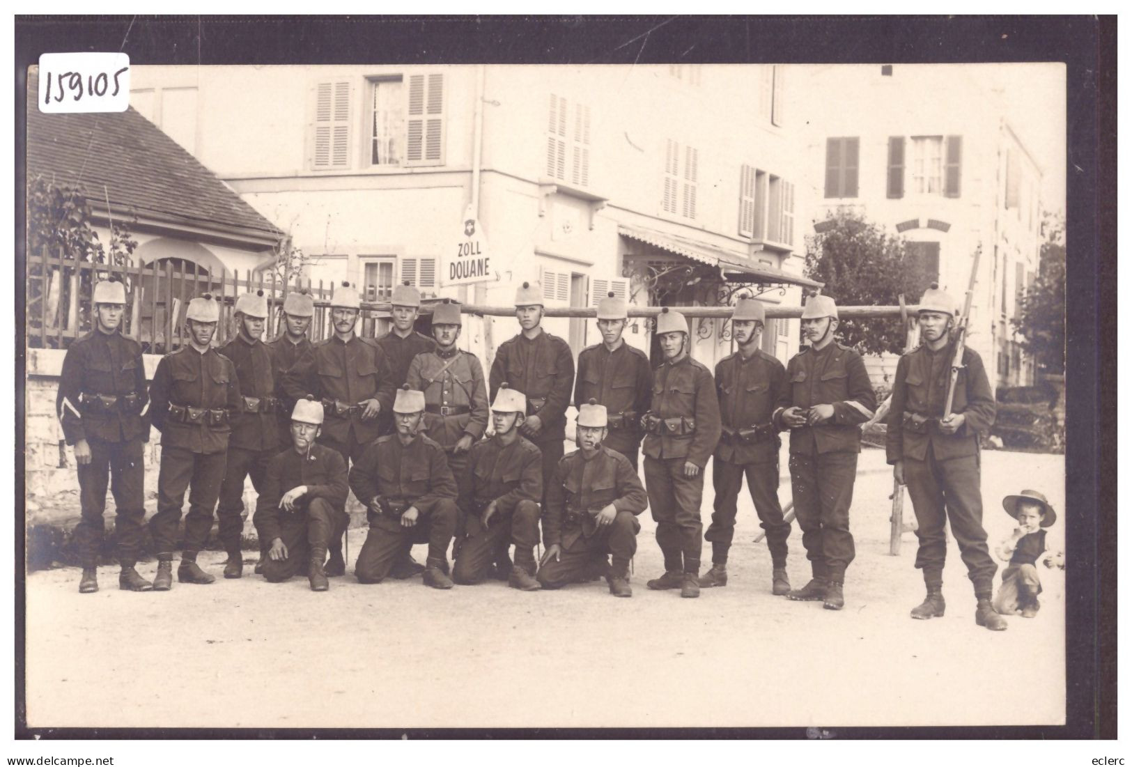 BONCOURT - CARTE-PHOTO - MILITAIRES A LA FRONTIERE - NON CIRCULEE - TB - Boncourt