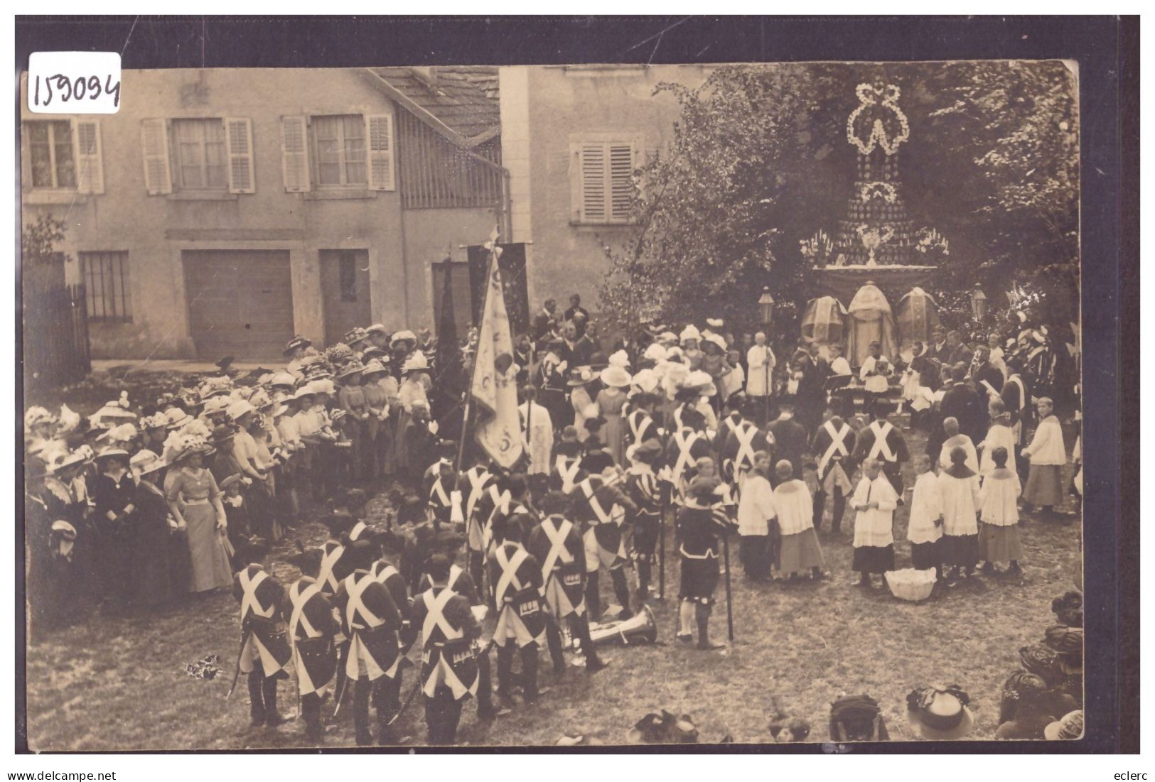 BONCOURT - CARTE-PHOTO - FETE DIEU EN 1912 - TB - Boncourt