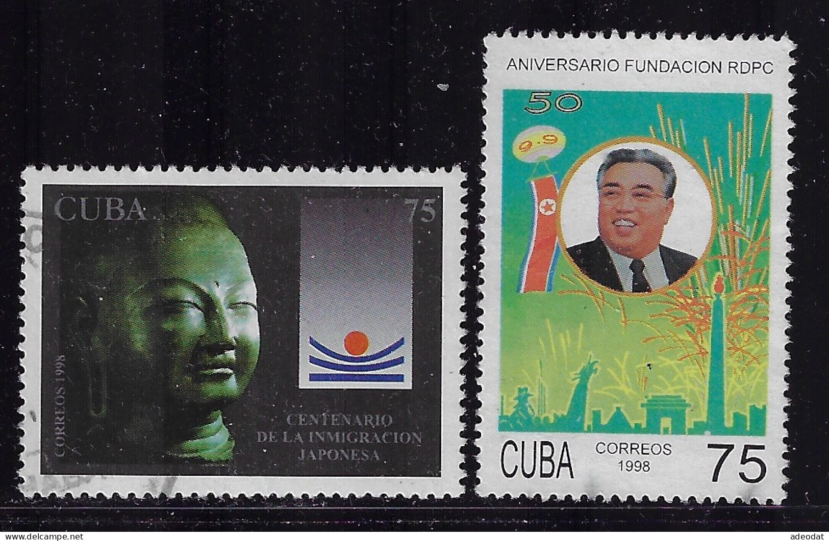 CUBA 1998 SCOTT 3947,3948 CANCELLED - Used Stamps