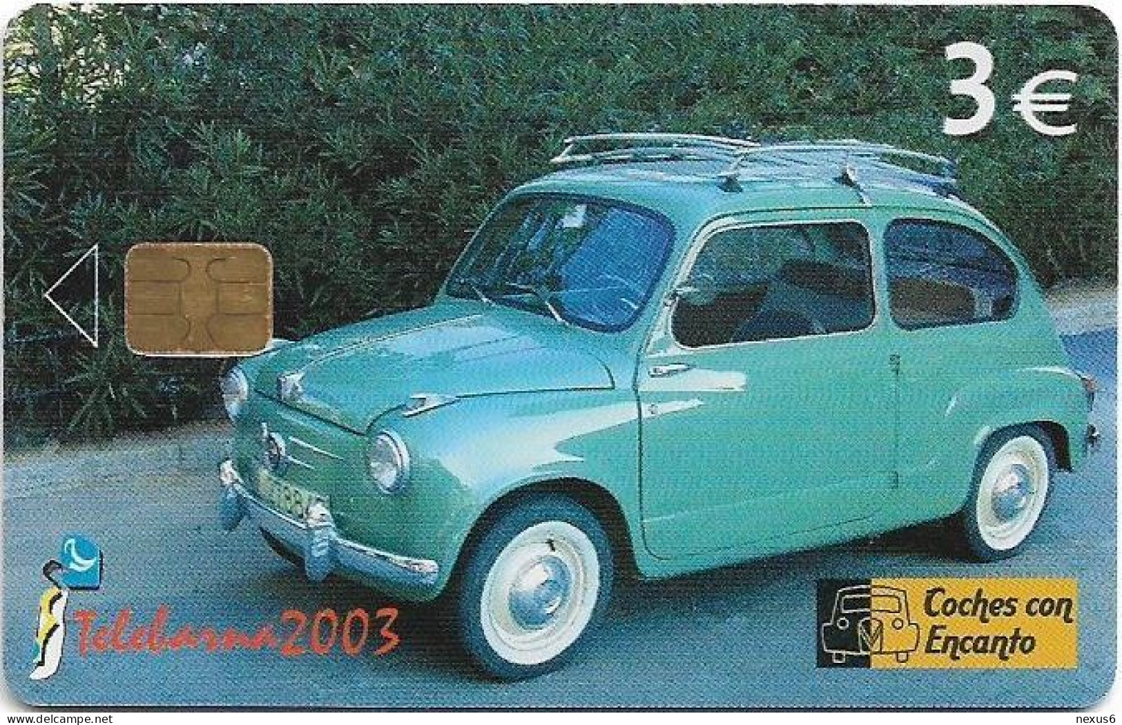 Spain - Telefónica - Coches Con Encanto - Seat 600 - P-534 - 09.2003, 5.000ex, Used - Private Issues