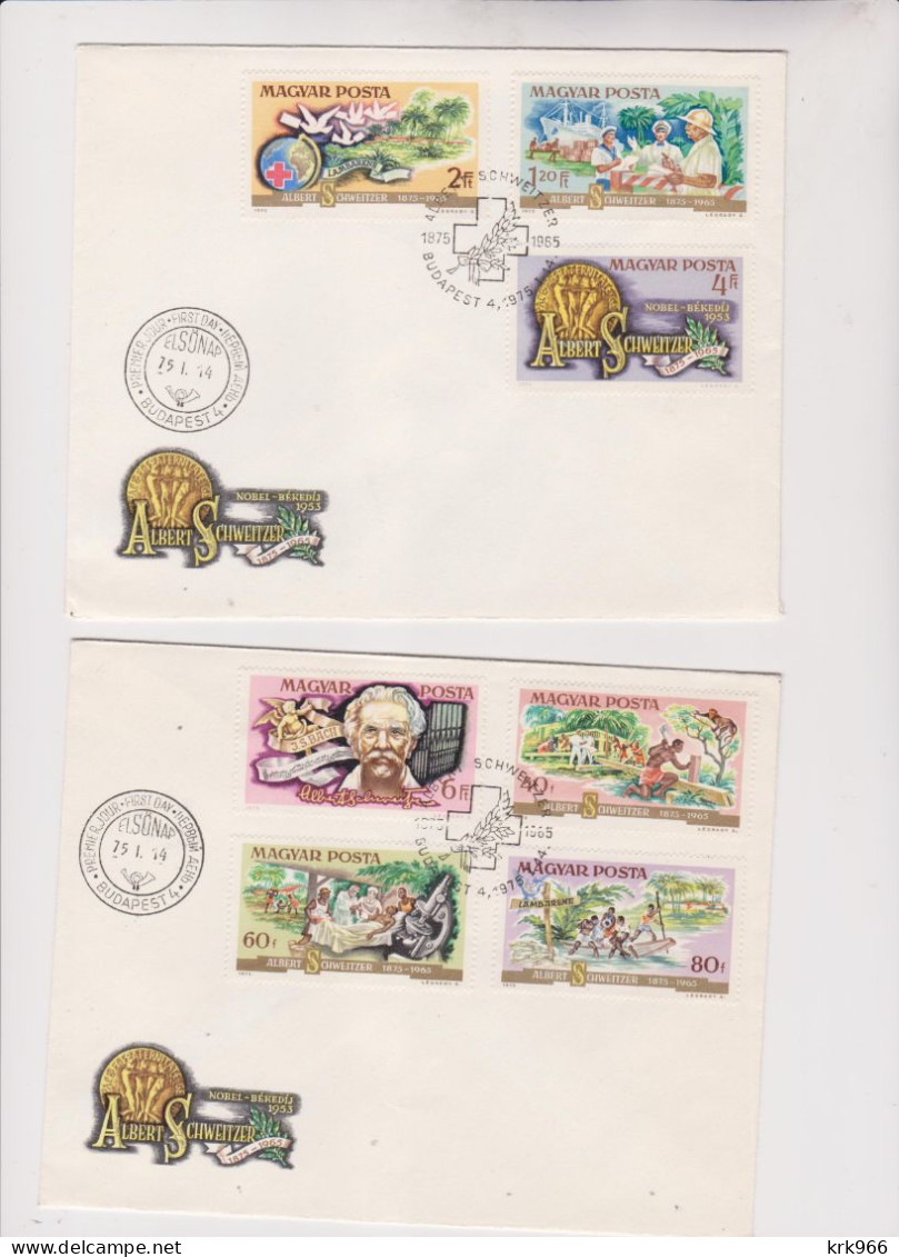 HUNGARY.1975  ALBERT SCHWEITZER Nice FDC Covers - Cartas & Documentos