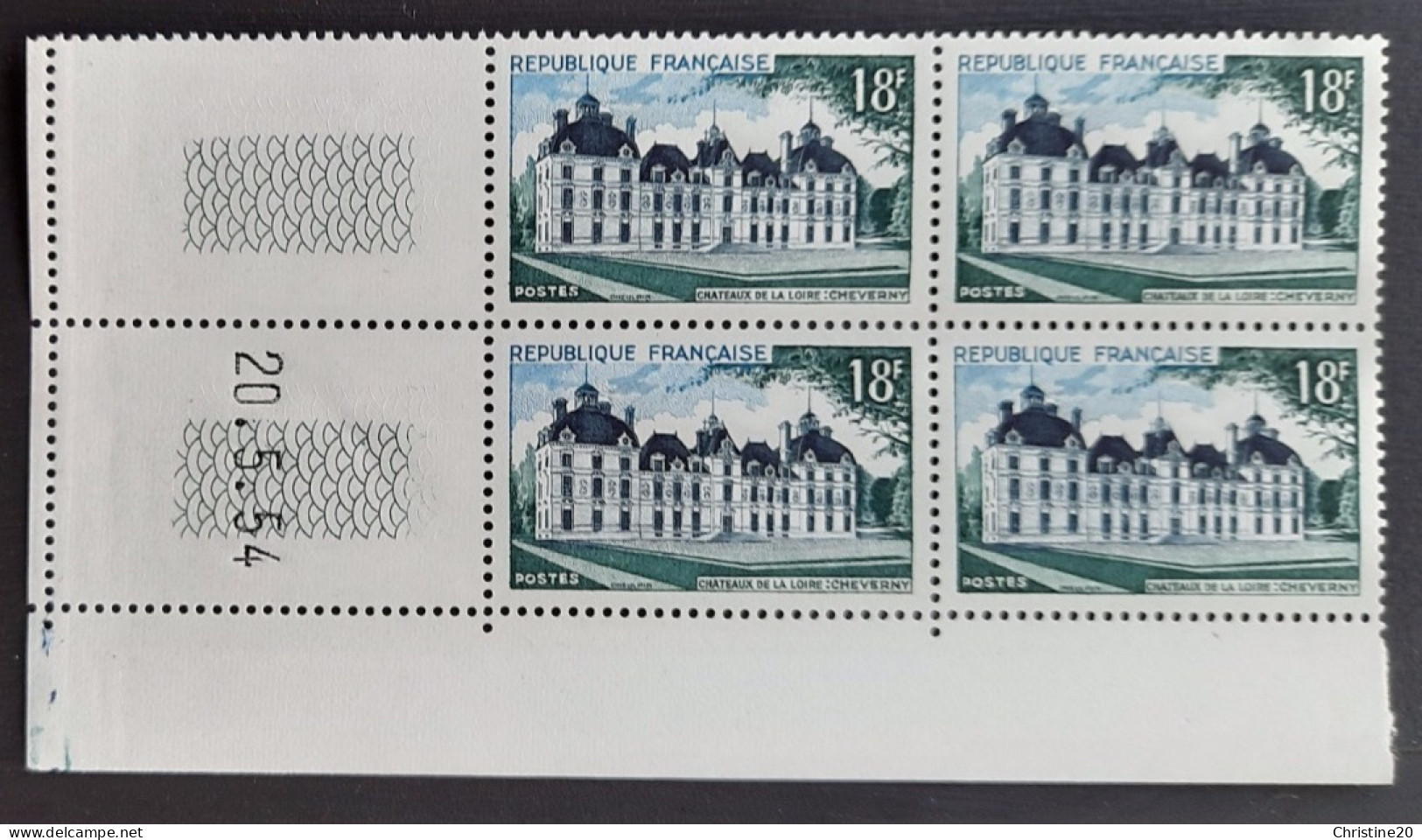 France 1954 N°980 En Bloc De 4 Cd 20/5/54 **TB - 1950-1959