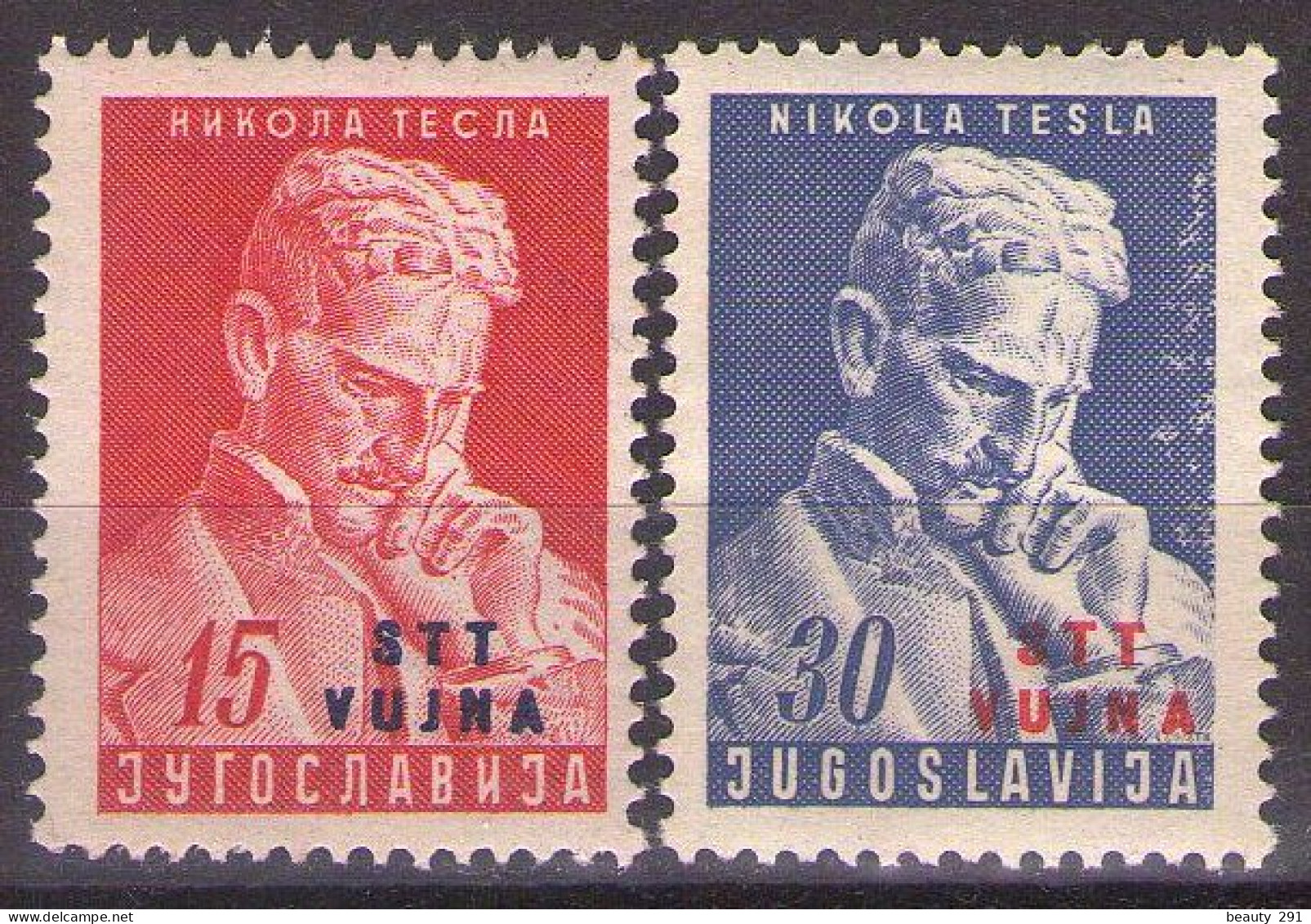 ITALIA - Trieste-Zona B -1953 Mi 85/86 - TESLA - MNH**VF - Mint/hinged