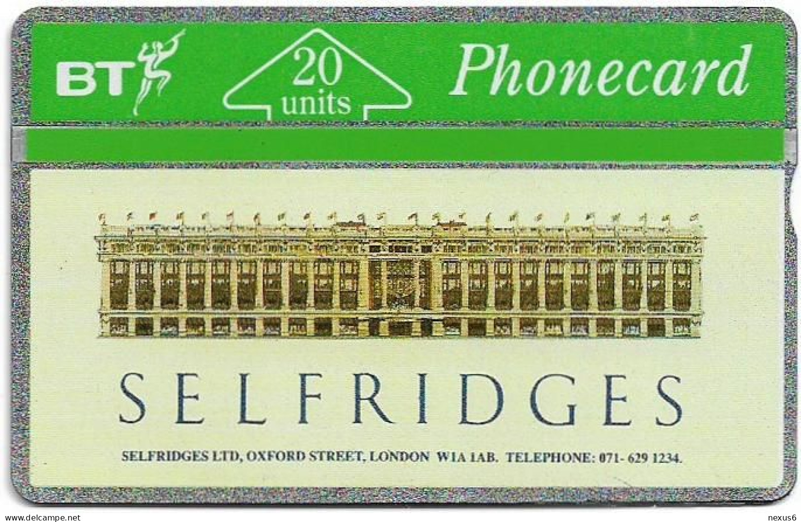 UK - BT - L&G - BTA-022 - Selfridges - 149H - 20Units, 36.500ex, Used - BT Emissioni Pubblicitarie