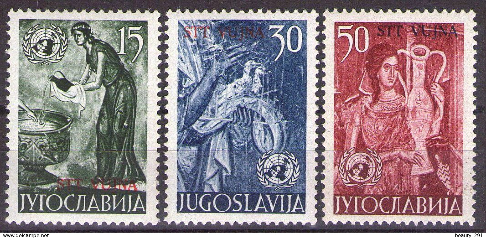 ITALIA - Trieste-Zona B -1953 Mi 95-97 -UNO FRESCES - MNH**VF - Mint/hinged