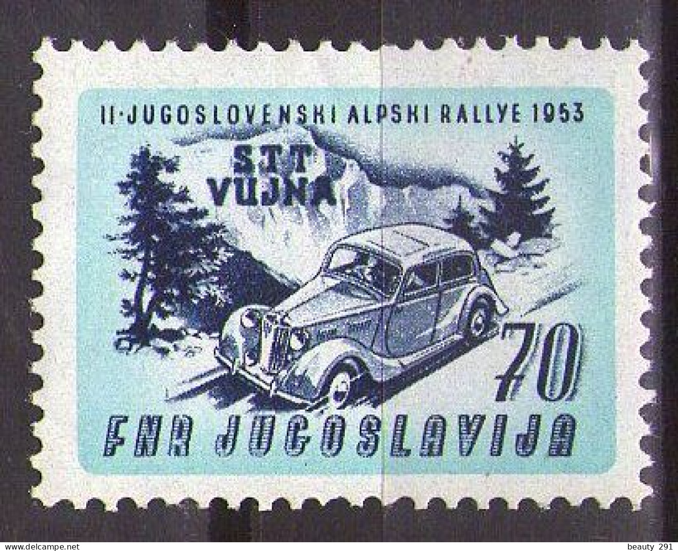 ITALIA - Trieste-Zona B -1953 Mi 101 - Auto-Moto Racing - MNH**VF - Neufs