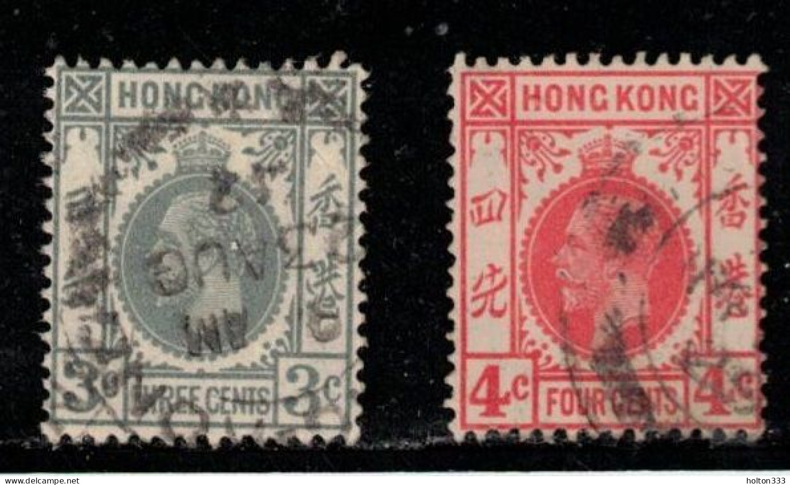 HONG KONG  Scott # 132-3 Used - KGV - Used Stamps